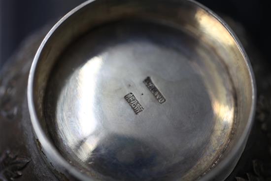 Six late 19th/early 20th century Chinese silver items,